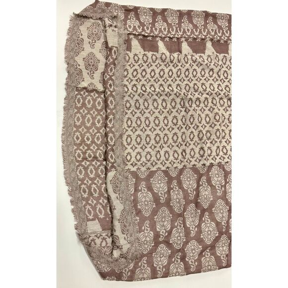 Saree Shawl Stole Tan Brown Banasari - Picture 3 of 5